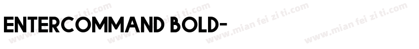 entercommand bold字体转换